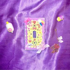 Sanrio Cinnamoroll Kuromi Fake Cake Light Switch Cover w/ Bows Handmade Pastel